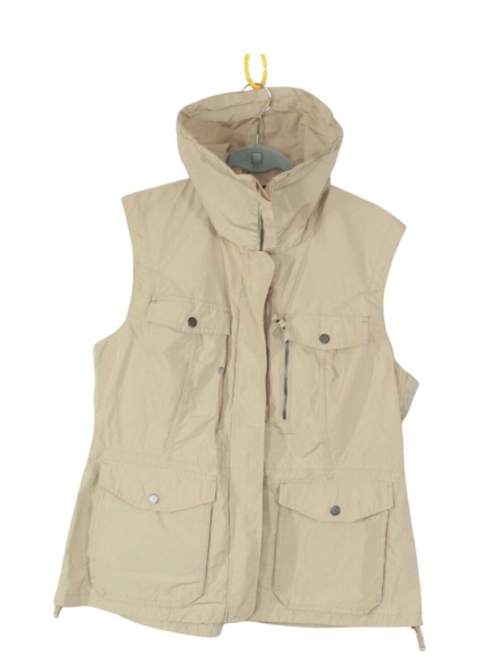 Eddie Bauer Woman’s Travex Vest Cowl Neck Trek Travel Lightweight Cargo Size XL